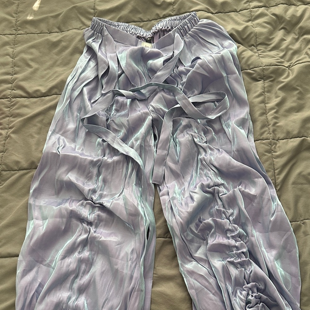 Iridescent rave pants